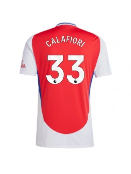 Arsenal Riccardo Calafiori #33 Domaci Dres 2024-25 Kratak Rukavima